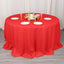 Premium Polyester 132" Round Tablecloth Red - Seamless 220GSM Wrinkle-Resistant Table Cover
