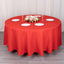 Premium Polyester 108" Round Tablecloth Red - Wrinkle-Resistant 220GSM Table Cover