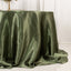 Satin 132" Round Tablecloth Dusty Sage Green - Stylish Seamless Table Cover