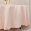 Lamour Satin 108" Round Tablecloth Blush - Durable & Silk-Like Table Cover