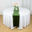 Premium Velvet 12"x108" Table Runner Olive Green - Sheen Finish Reusable Table Decor