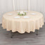 Premium Polyester 90" Round Tablecloth Beige - Stain and Wrinkle-Resistant Design with 220GSM Thickness Table Cover