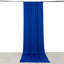 Royal Blue 4-Way Stretch Spandex Event Curtain Drapes, Wrinkle Free Backdrop Event Panel with Rod Pockets - 5ftx14ft