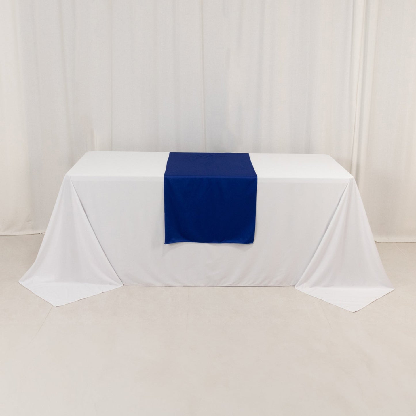 Wide Polyester 24"x72" Table Runner Royal Blue - Durable Trade Show Table Linen