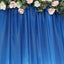 8ftx10ft Royal Blue Satin Event Curtain Drapes, Backdrop Event Panel