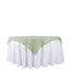 Polyester 54"x54" Table Overlay Square Tablecloth Sage Green - Wrinkle-Resistant & Durable Table Cover