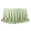 Scuba Round 132" Tablecloth Sage Green - Wrinkle Free & Stain Resistant Seamless Table Cover