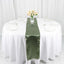 Satin 12"x108" Table Runner Dusty Sage Green - Stylish Table Linen