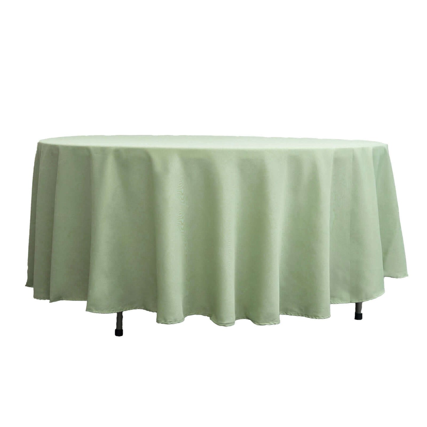 Polyester 108" Round Tablecloth Sage Green - Wrinkle-Resistant Table Cover