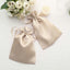 12 Pack 6"x9" Beige Satin Drawstring Wedding Party Favor Gift Bags