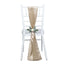 5 Pack Satin Chair Sashes Nude - Durable Chair Bows with Shiny Finish 6"x106"