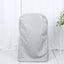 Polyester Slip On Folding Chair Covers Silver - Stain-Resistant Reusable Durable Fabric