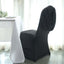 Spandex Chair Cover with Ruched Swag Back and Foot Pockets for Banquet Chairs Black - Fitted Slipcover