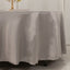 Lamour Satin 108" Round Tablecloth Silver - Durable & Silk-Like Table Cover