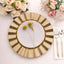 6-Pack Acrylic Plastic Round Charger Plates 13" in Gold with Wavy Scalloped Rim, Decorative Dinner Party Charger Tableware