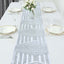 Sequin 12"x108" Table Runner Silver - Diamond Glitz Design