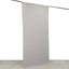 Silver 4-Way Stretch Spandex Event Curtain Drapes, Wrinkle Free Backdrop Event Panel with Rod Pockets - 5ftx10ft