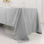 Premium Polyester 60"x126" Rectangle Tablecloth Silver - Stain-Resistant 220GSM Finish Table Cover