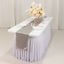 Lamour Satin 12"x108" Table Runner Silver - Smooth & Lustrous Finish