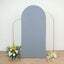 7ft Matte Dusty Blue Spandex Fitted Chiara Backdrop Stand Cover For Round Top Wedding Arch