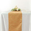 Polyester 9ft Table Runner Gold with Gold Foil Geometric Pattern - Modern & Stylish Table Decor