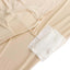 Stretch Spandex 48"x30" Rectangle Tablecloth Beige - Durable Form-Fitting Table Cover