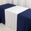 Wide Polyester 24"x72" Table Runner White - Durable Trade Show Table Linen