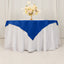 Cotton Blend 54"x54" Table Overlay Square Tablecloth Royal Blue - Wrinkle-Resistant Table Topper