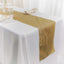 Taffeta 12"x108" Table Runner Gold - Accordion Crinkle Design for Modern Gatherings