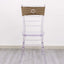 5 Pack Stretch Spandex Chair Sashes Taupe - Reusable Chair Bands with Silver Diamond Ring Slide Buckle 5"x14"