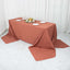 Premium Polyester 90"x156" Rectangle Tablecloth Terracotta (Rust) - Seamless 220GSM Stain-Resistant Table Cover