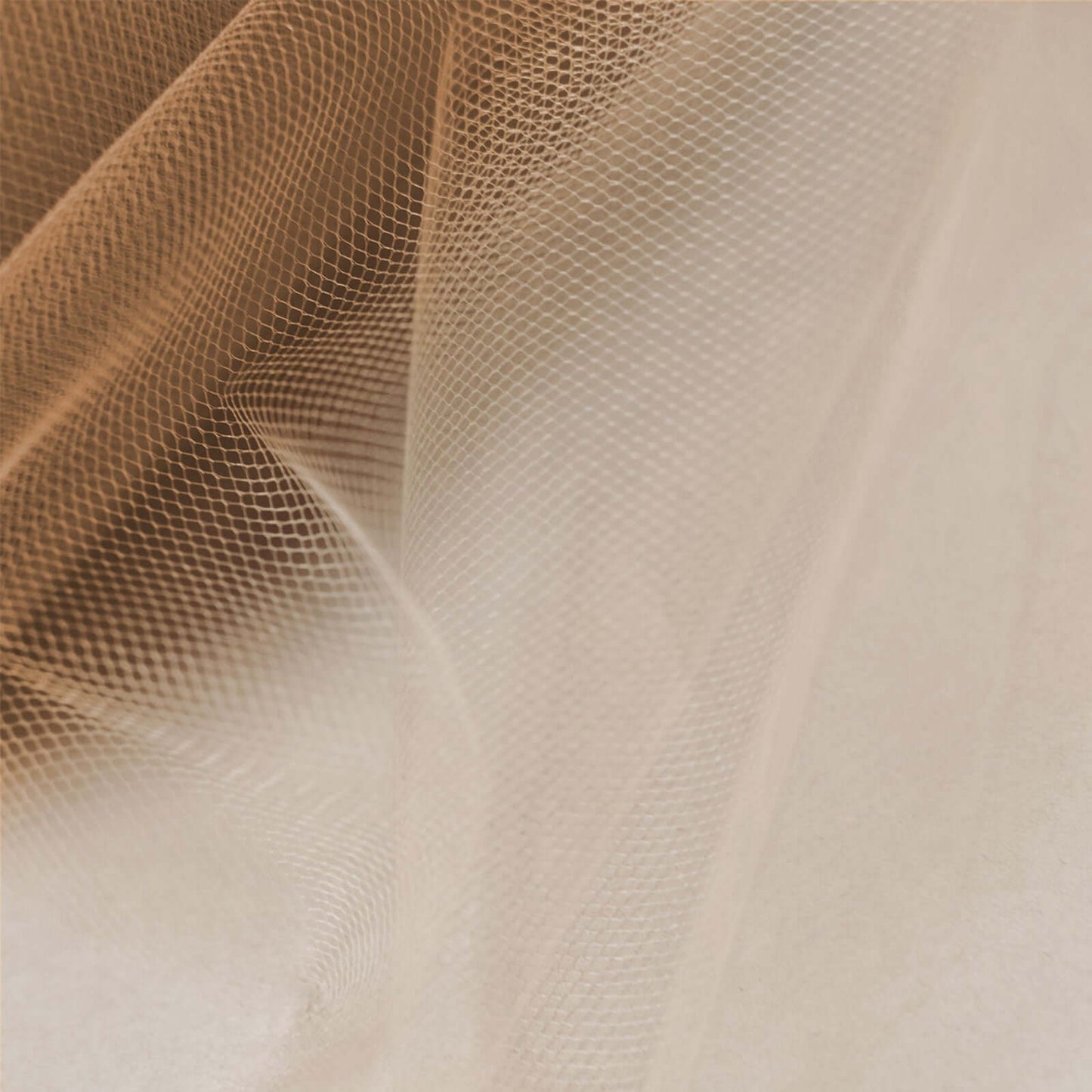 6"x100 Yards Natural Tulle Fabric Bolt, Sheer Fabric Spool Roll For Crafts