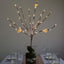 3-Pack LED Twig Lights Brown Tree Design - Artificial Warm White Lighted Branches with 60 Bulbs 28.5"