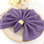 5 Pack Polyester 20"x20" Napkins Violet Amethyst - Wrinkle Resistant & Easy Care Cloth Napkins