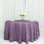 Taffeta 120" Round Tablecloth Violet Amethyst - Seamless Accordion Crinkle Table Cover