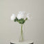 3 Stems White 27" Artificial Silk Chrysanthemum Bouquet Flowers, Large Faux Mum Branches
