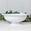3-Pack Plastic Footed Compote Bowl Flower Vases Roman Style White - Round Decorative Pedestal Table Centerpieces 10"