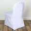 10 Pack Polyester Chair Cover for Banquet Chairs White - Stain-Resistant Reusable Slip-On Slipcover