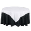 Polyester 70"x70" Table Overlay Square Tablecloth White - Wrinkle-Resistant & Durable Table Cover for Events