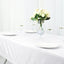 Cotton Blend 60"x102" Rectangle Tablecloth White - Wrinkle-Resistant Table Cover