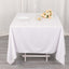 Scuba Square 70"x70" Tablecloth White - Wrinkle Free & Stain Resistant Table Cover for Weddings and Banquets
