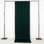 Hunter Emerald Green 4-Way Stretch Spandex Event Curtain Drapes, Wrinkle Free Backdrop Event Panel with Rod Pockets - 5ftx12ft