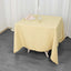 Premium Polyester Square Tablecloth 70"x70" Champagne 220GSM Wrinkle-Resistant Table Cover