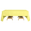 Polyester 60"x126" Rectangle Tablecloth Yellow - Wrinkle-Resistant Table Cover