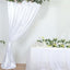 8ftx10ft White Satin Event Curtain Drapes, Backdrop Event Panel