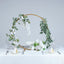 Round Wedding Arch Table Centerpiece Metal Gold - Hoop Wreath Tabletop Decor for Receptions 24"