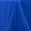 Premium Polyester 132" Round Tablecloth Royal Blue - Seamless 220GSM Wrinkle-Resistant Table Cover
