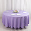 Premium Polyester 108" Round Tablecloth Lavender Lilac - Wrinkle-Resistant 220GSM Table Cover