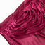 Satin 14ft Table Skirt Burgundy - Pleated Double Drape Table Cover