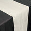 Taffeta 12"x108" Table Runner Ivory - Accordion Crinkle Design